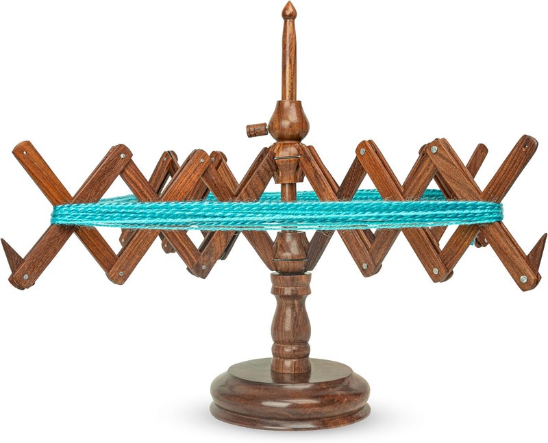 OZYRA Wooden Yarn Winder for Crocheting (Yarn Swift Only) - Image 1